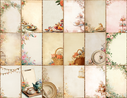 Garden Party Journal Pages