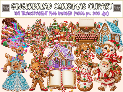 Gingerbread Christmas Clipart