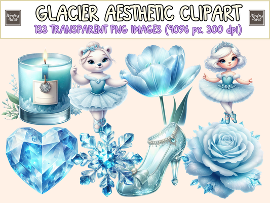 Glacier Aesthetic Clipart