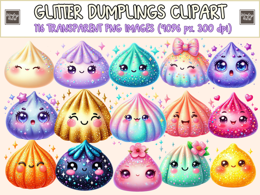 Glitter Dumplings Clipart