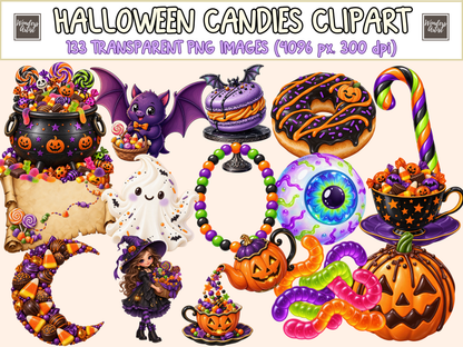 Halloween Candies Clipart