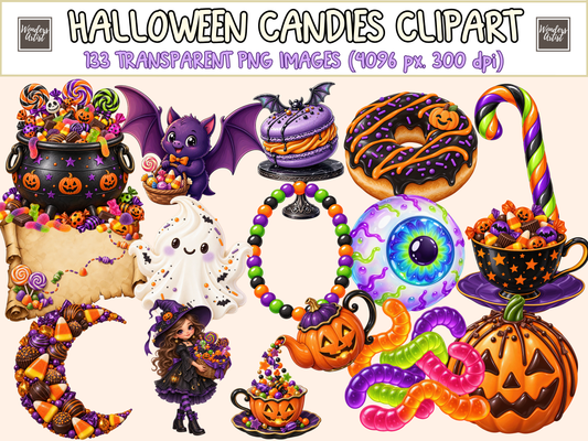 Halloween Candies Clipart