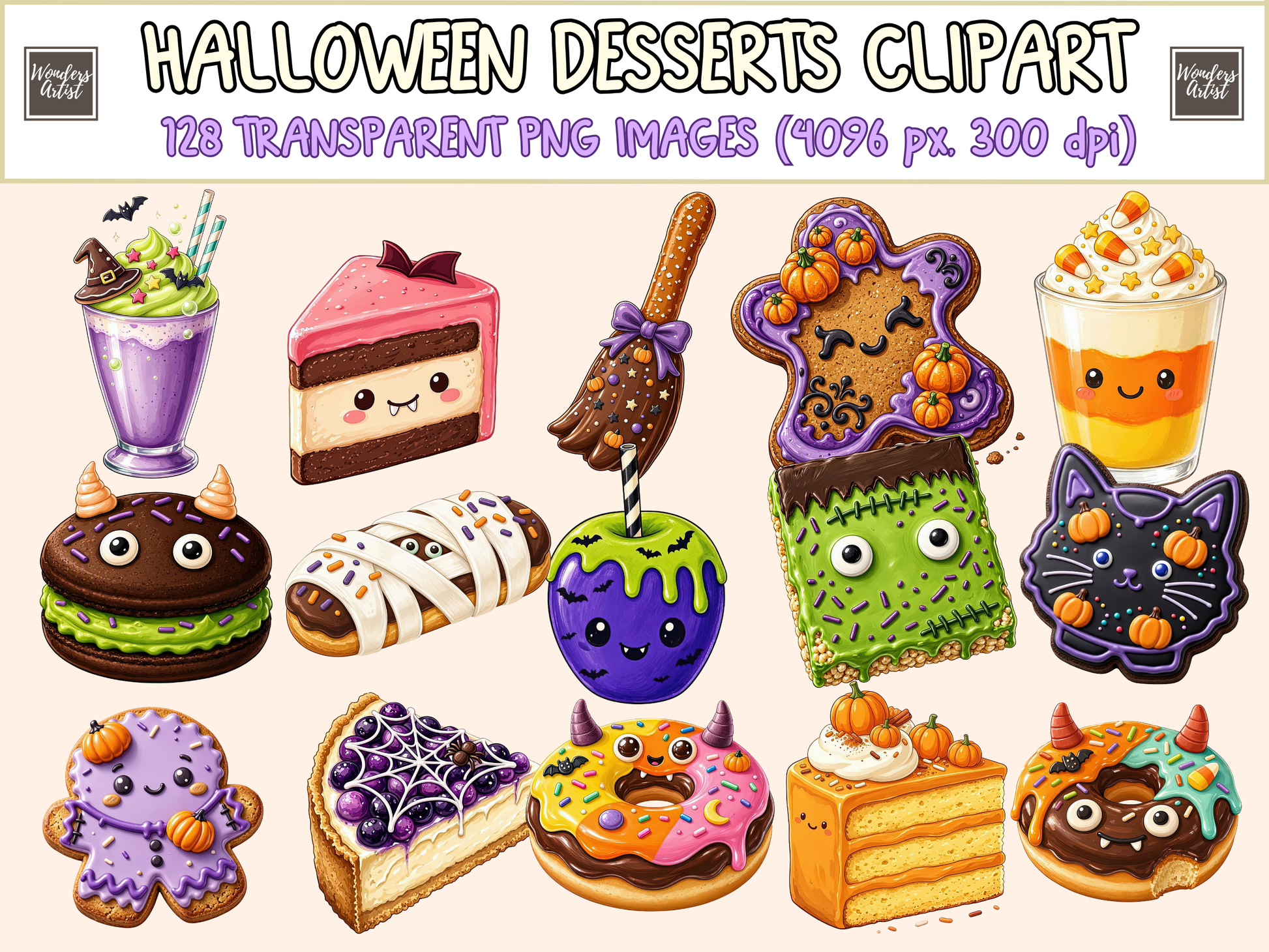 Halloween Desserts Clipart