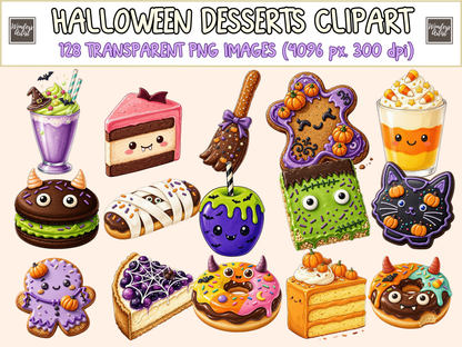 Halloween Desserts Clipart