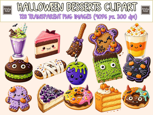 Halloween Desserts Clipart