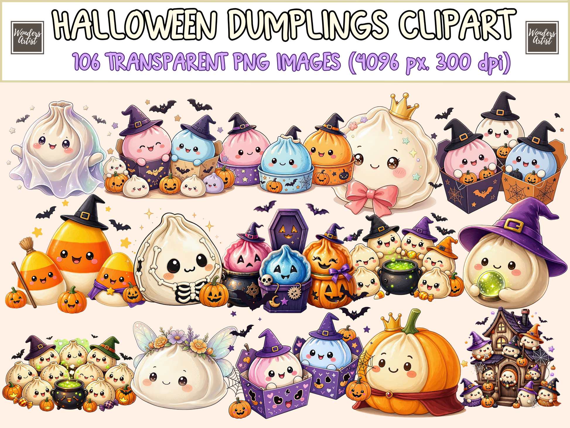 Halloween Dumplings Clipart