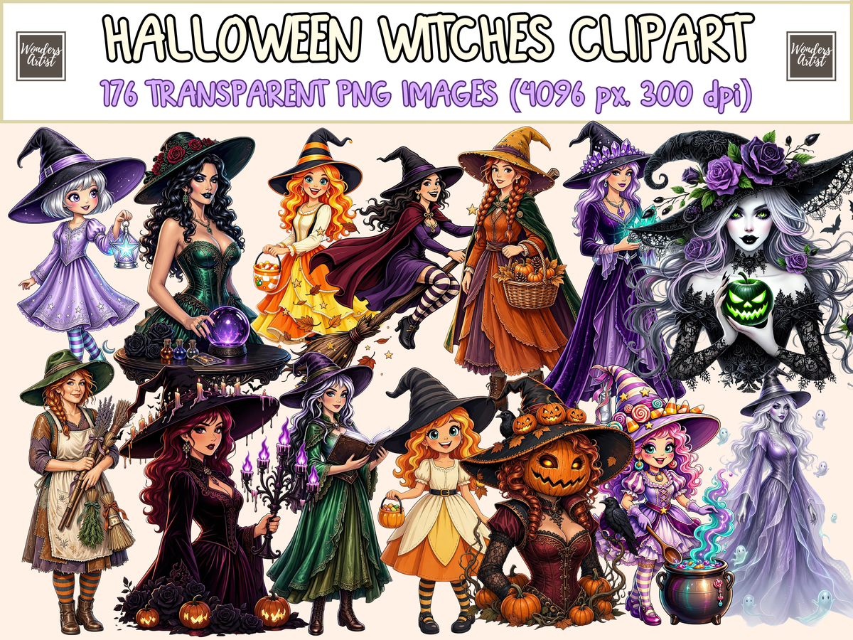 Halloween Witches Clipart