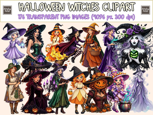 Halloween Witches Clipart