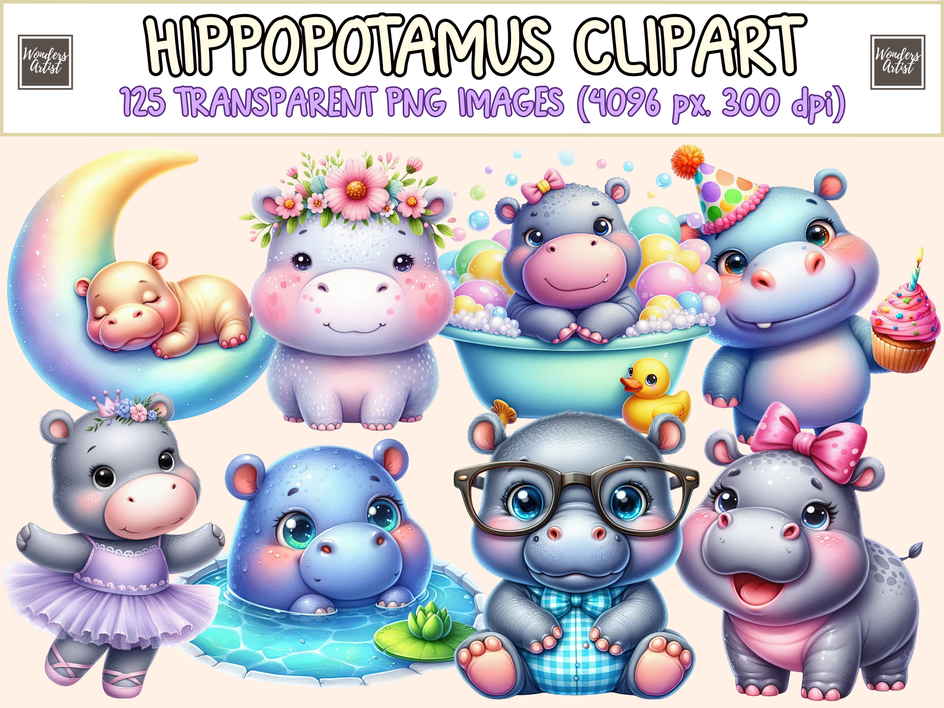 Hippopotamus Clipart