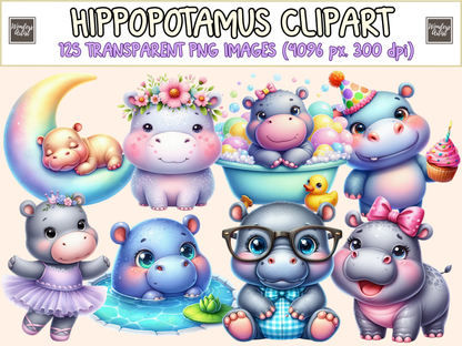 Hippopotamus Clipart