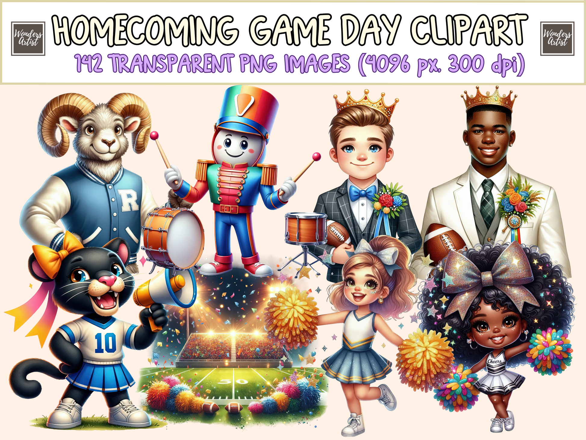 Homecoming Game Day Clipart