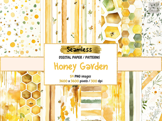 Honey Garden Digital Paper
