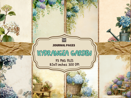 Hydrangea Garden Journal Pages