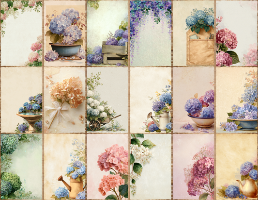 Hydrangea Garden Journal Pages