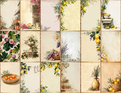 Italian Summer Journal Pages