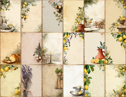 Italian Summer Journal Pages