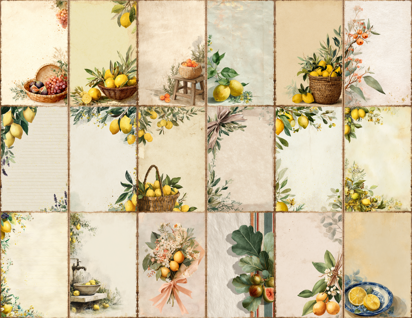 Italian Summer Journal Pages