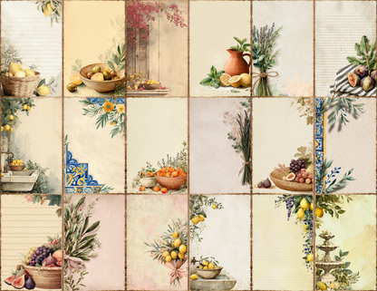 Italian Summer Journal Pages