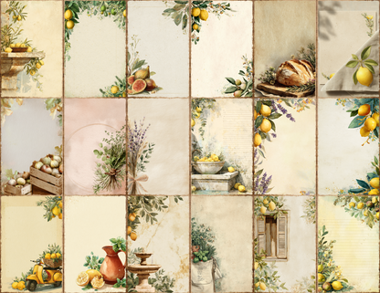 Italian Summer Journal Pages