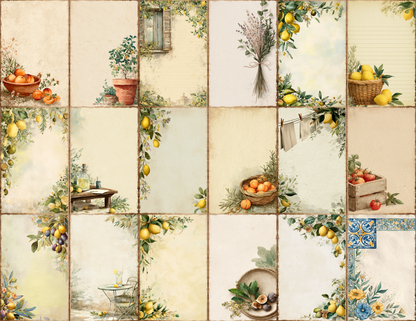 Italian Summer Journal Pages