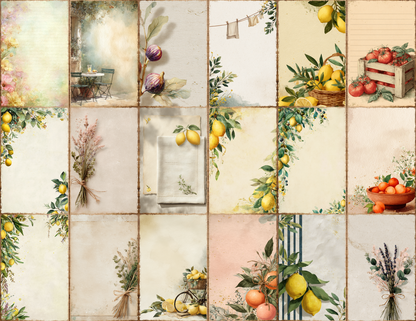 Italian Summer Journal Pages