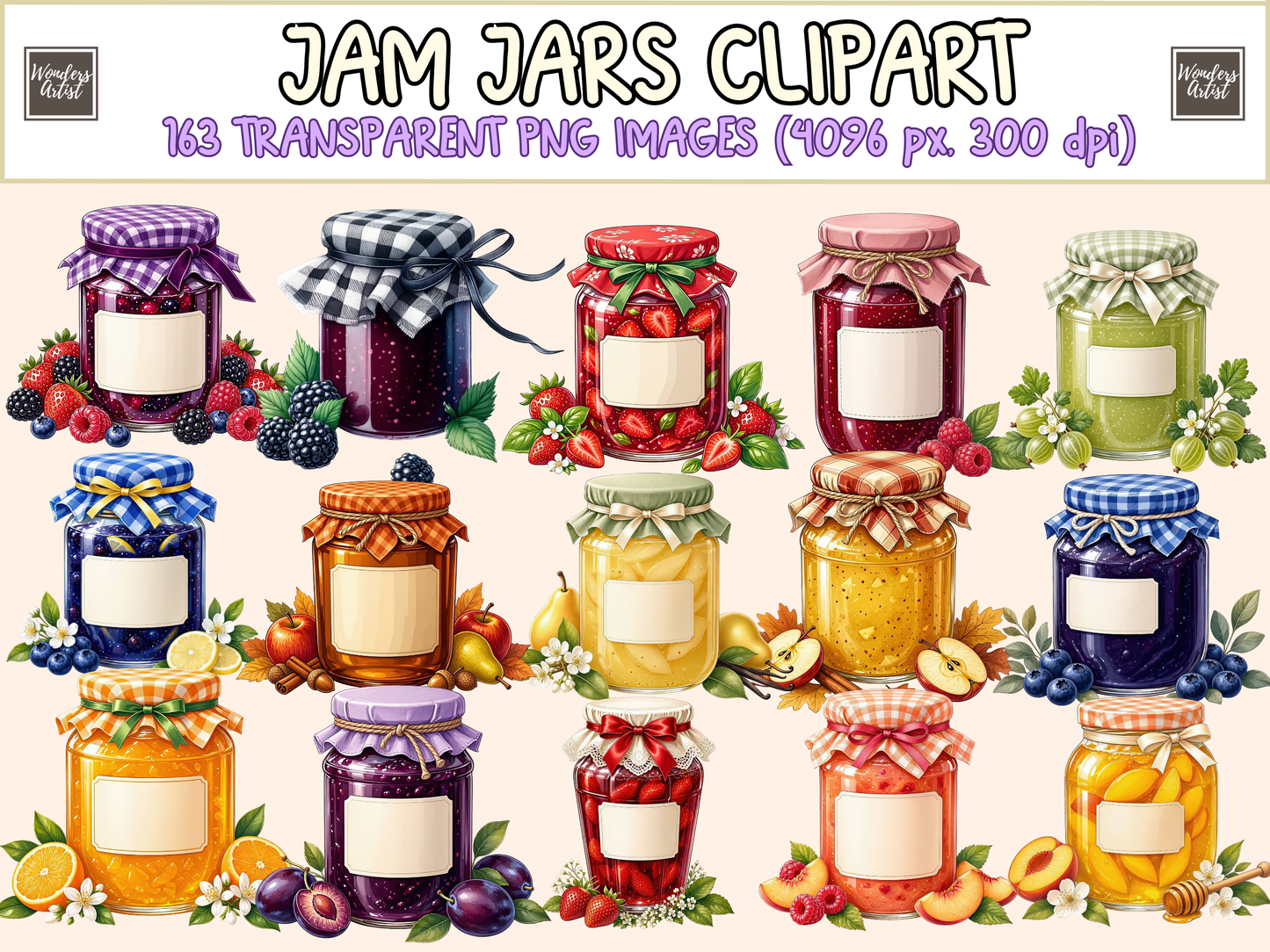 Jam Jars Clipart