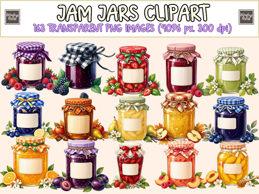 Jam Jars Clipart