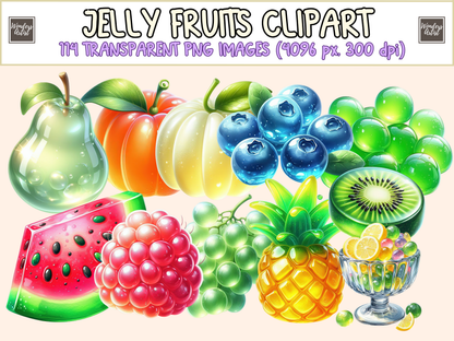 Jelly Fruits Clipart