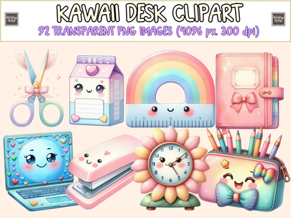 Kawaii Desk Clipart