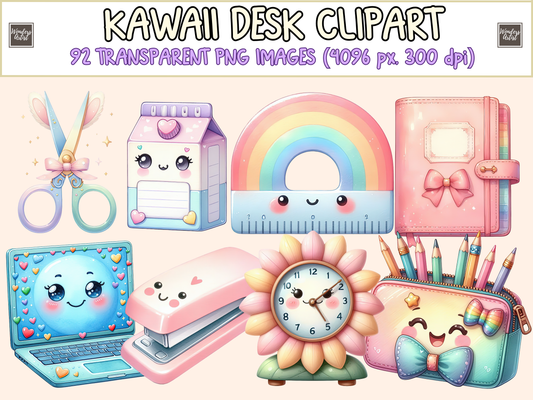 Kawaii Desk Clipart