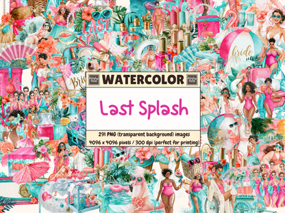 Last Splash Watercolor Clipart