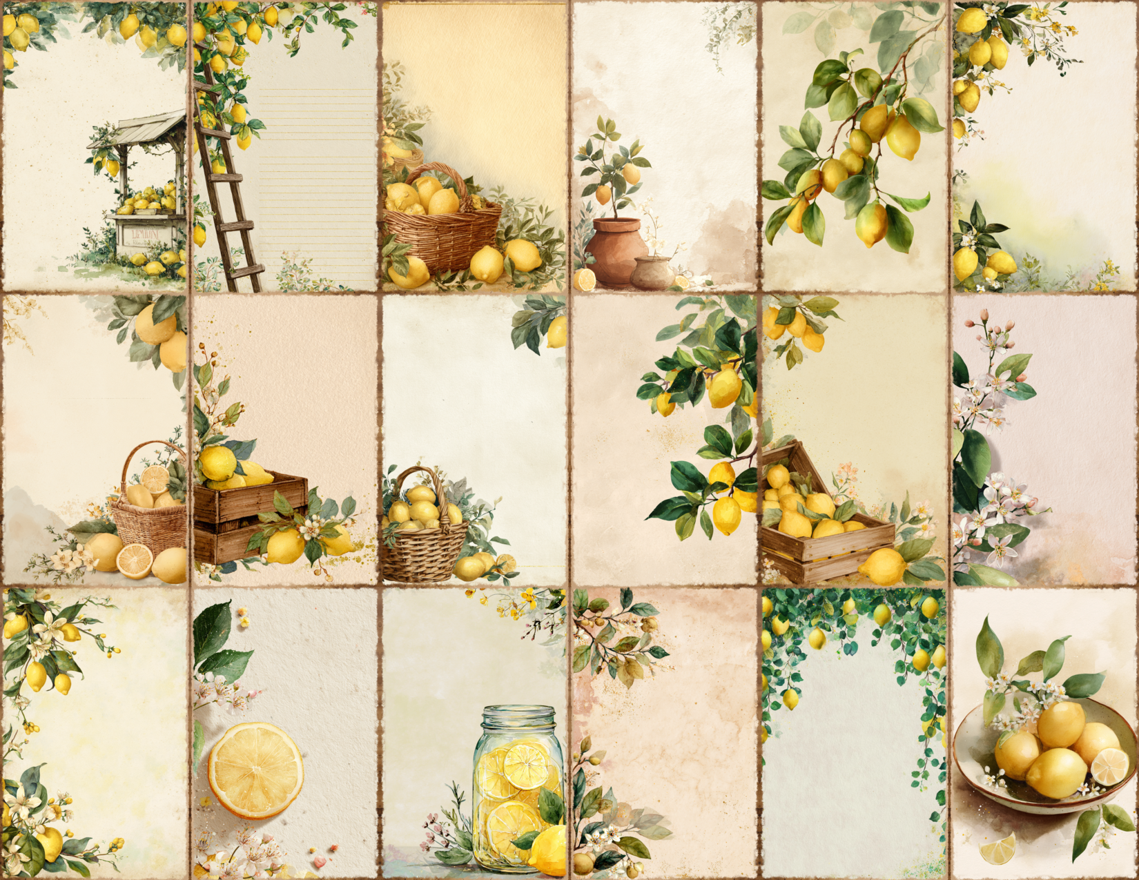 Lemon Garden Journal Pages