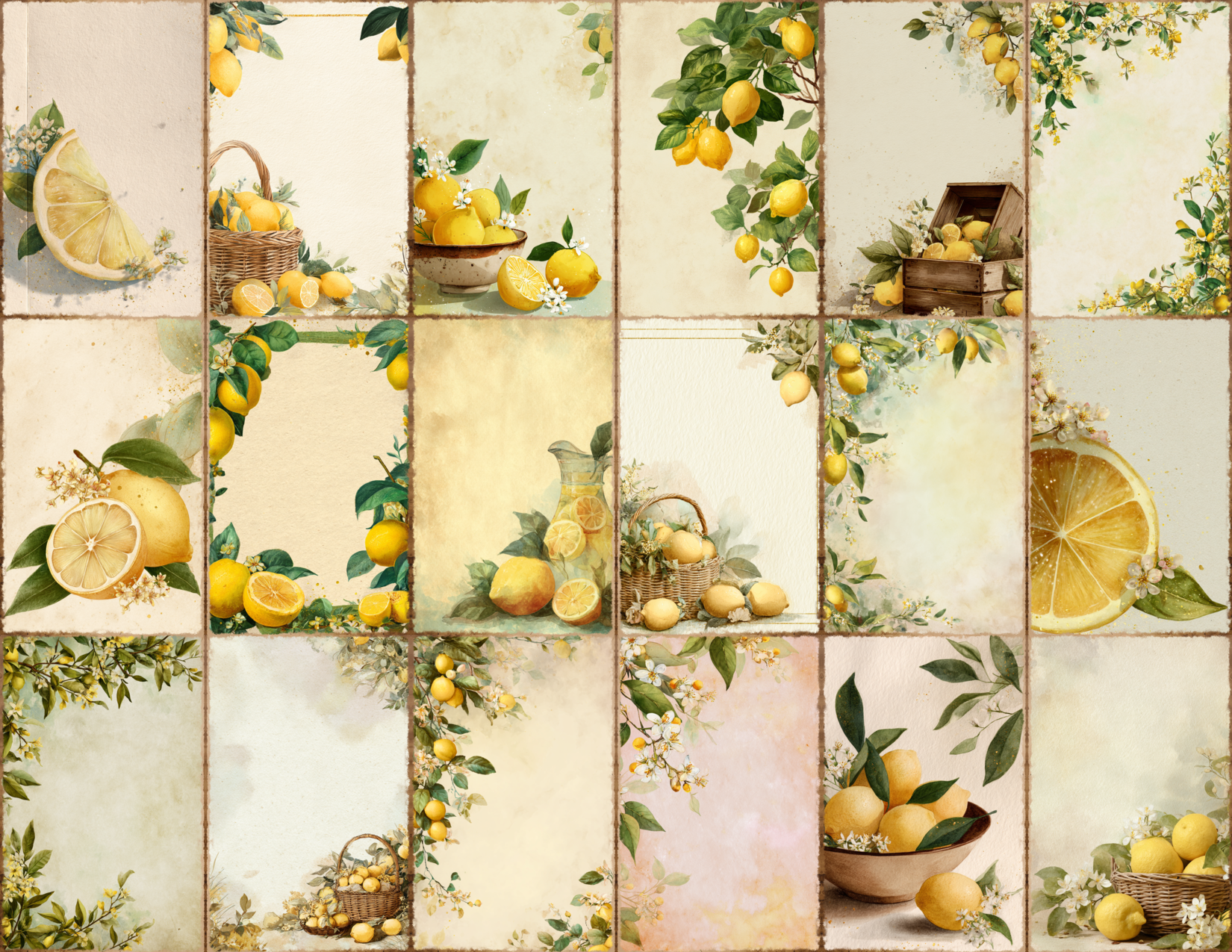 Lemon Garden Journal Pages