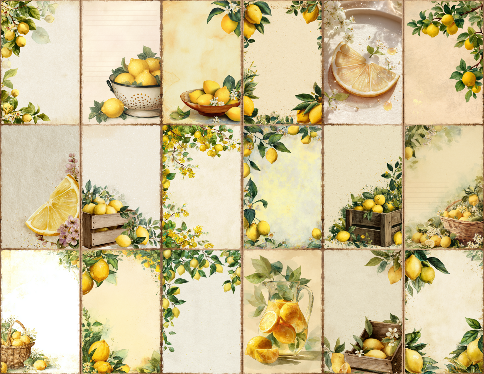 Lemon Garden Journal Pages