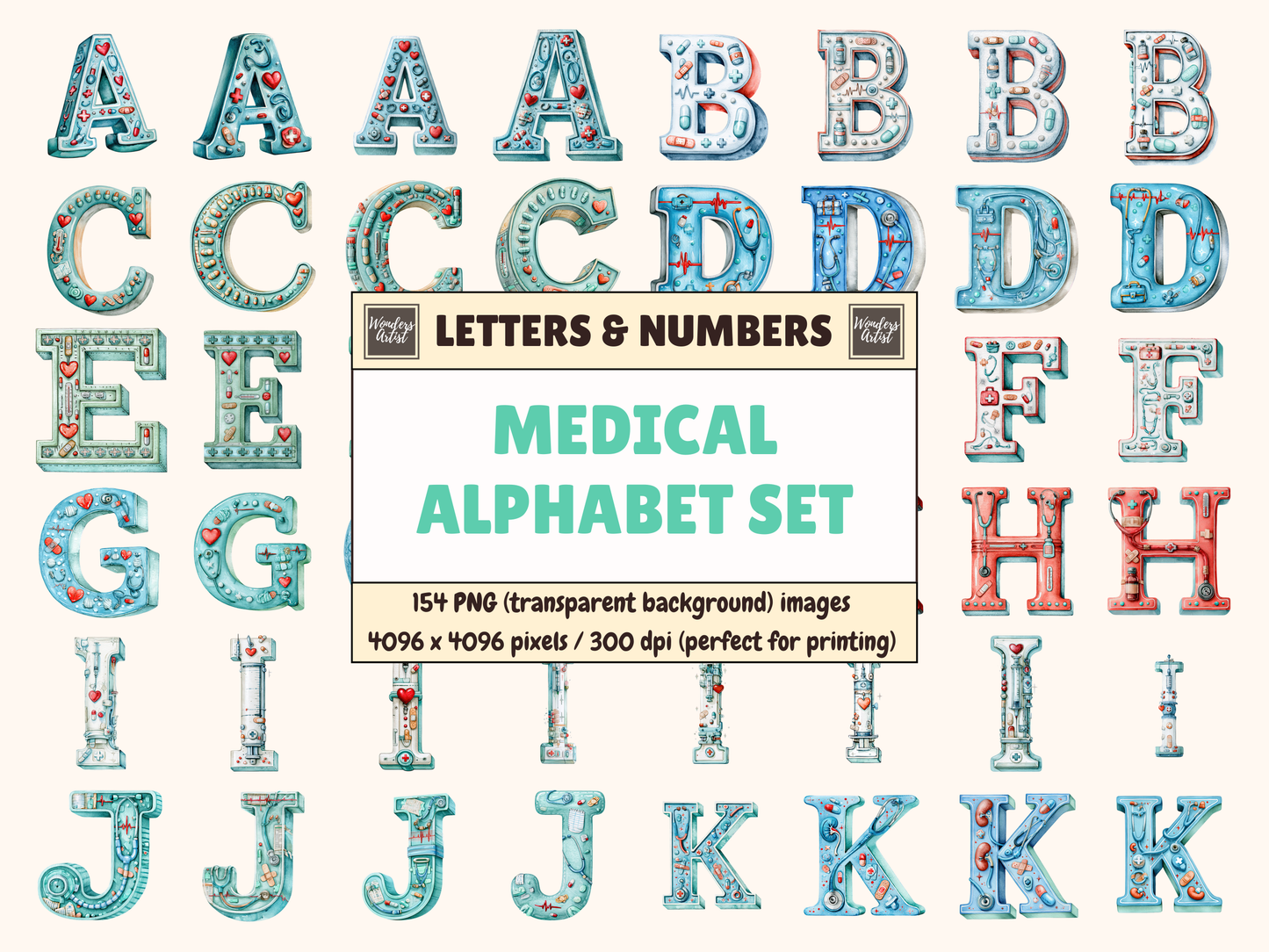 Medical Alphabet & Numbers