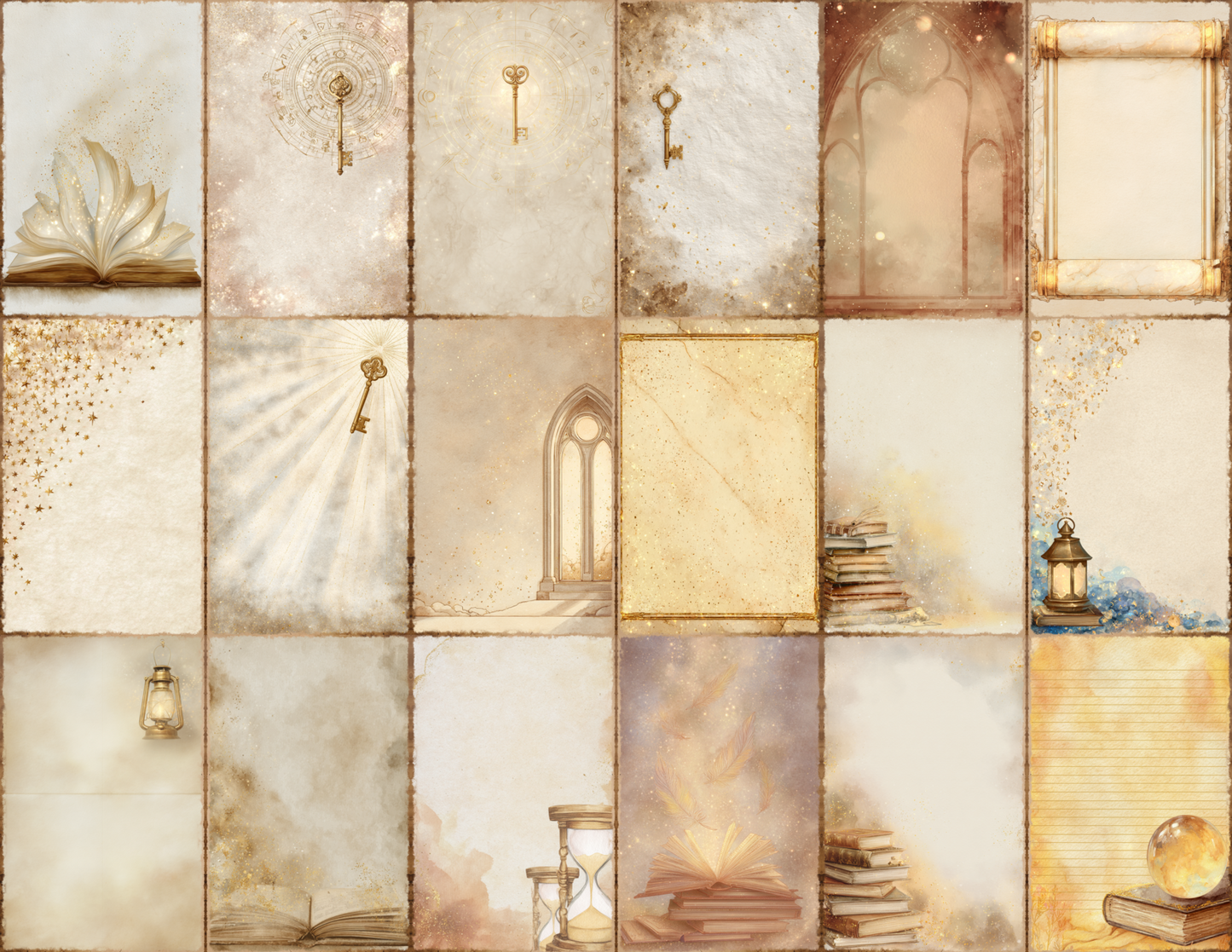 Magical Library Journal Pages