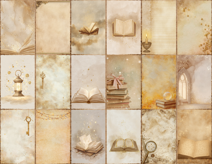 Magical Library Journal Pages