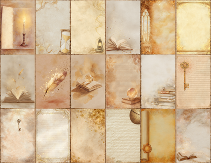 Magical Library Journal Pages