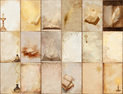 Magical Library Journal Pages