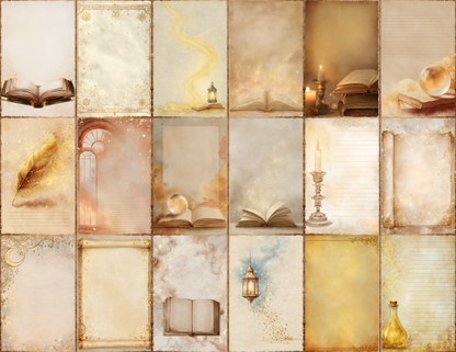 Magical Library Journal Pages