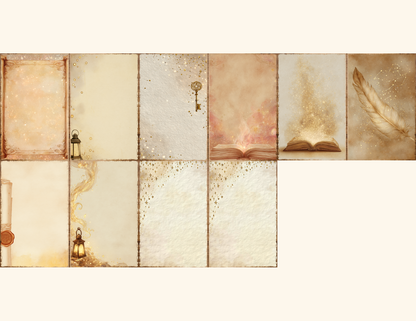 Magical Library Journal Pages