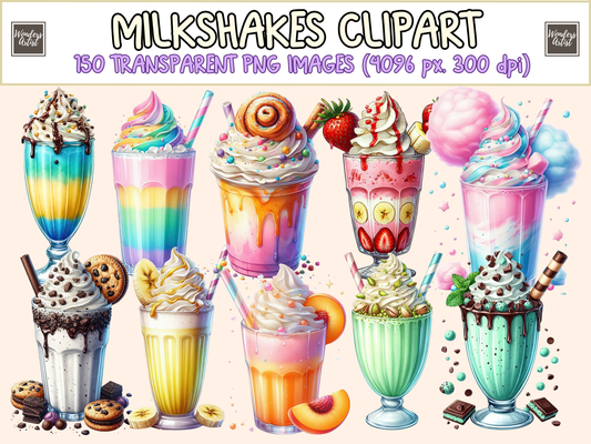Milkshakes Clipart