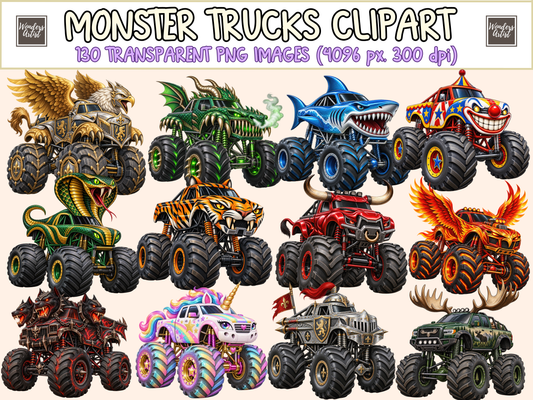 Monster Trucks Clipart