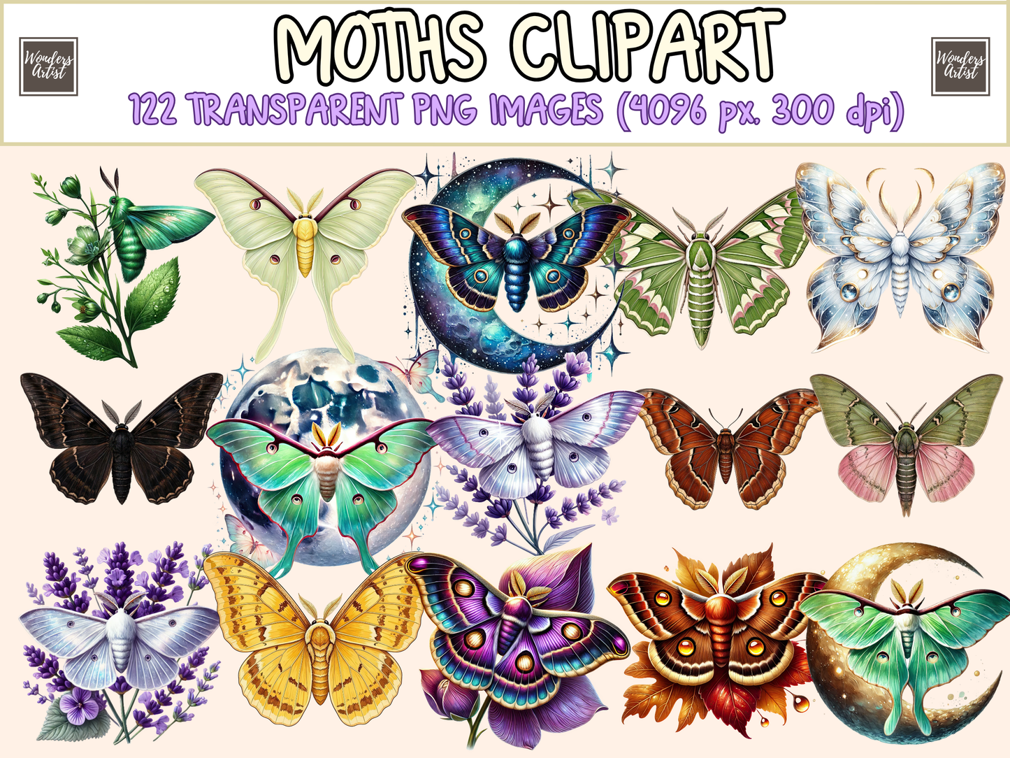 Moths Clipart