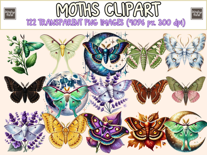 Moths Clipart