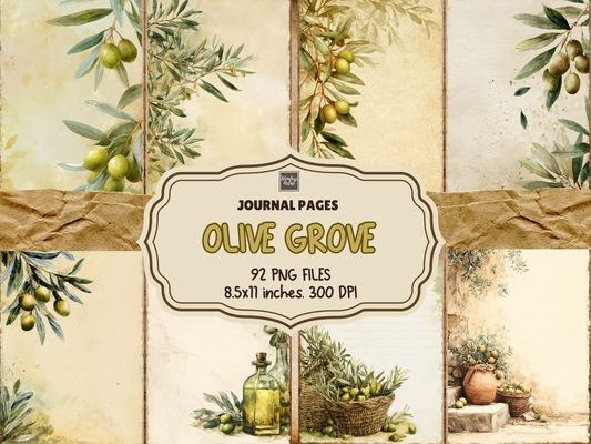Olive Grove Journal Pages