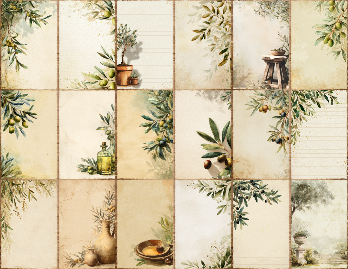 Olive Grove Journal Pages