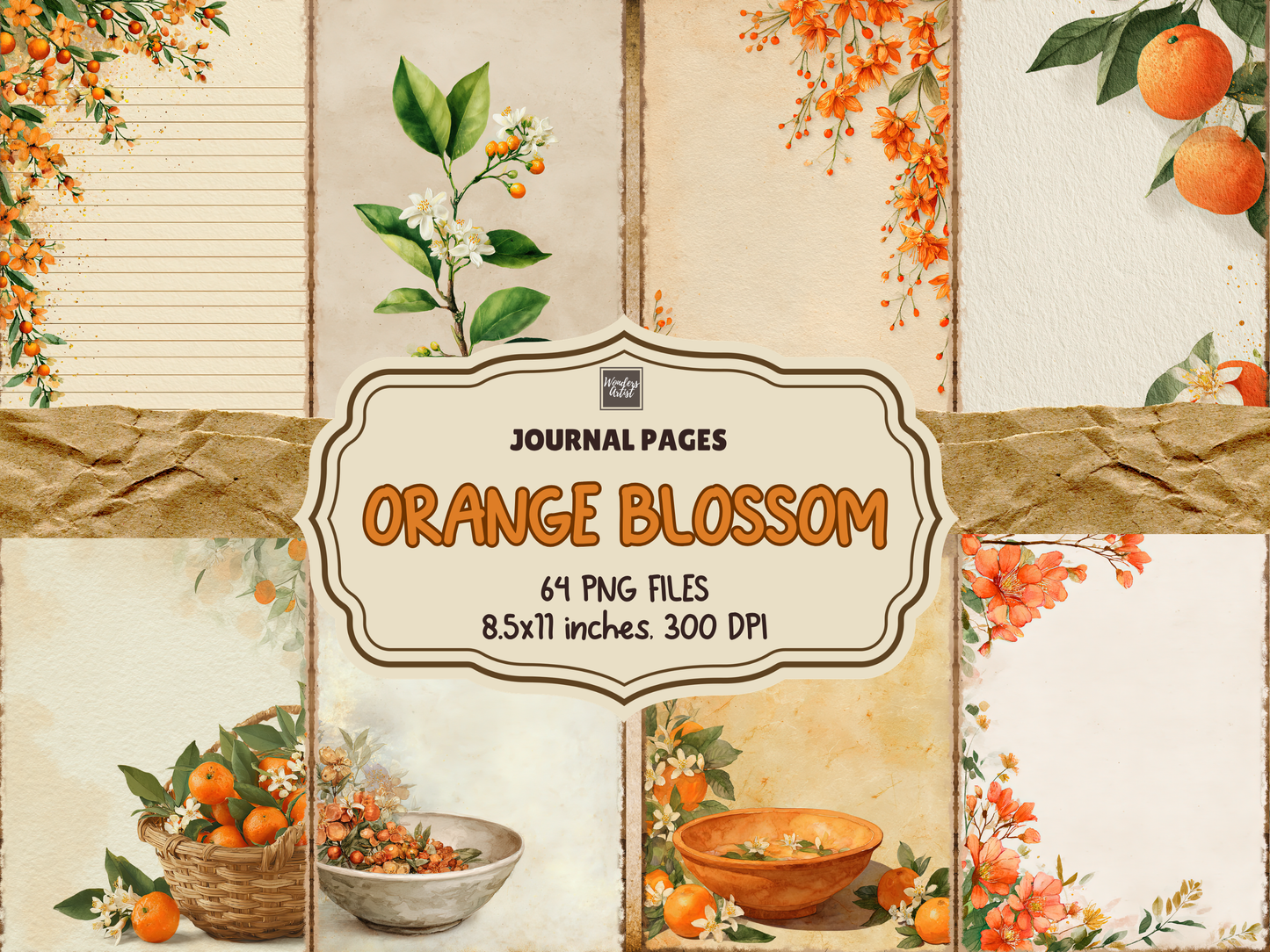 Orange Blossom Journal Pages