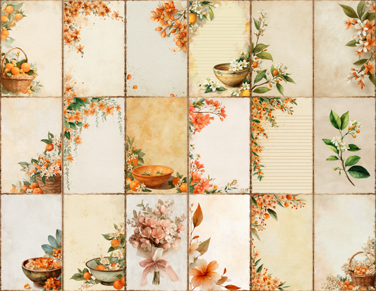 Orange Blossom Journal Pages