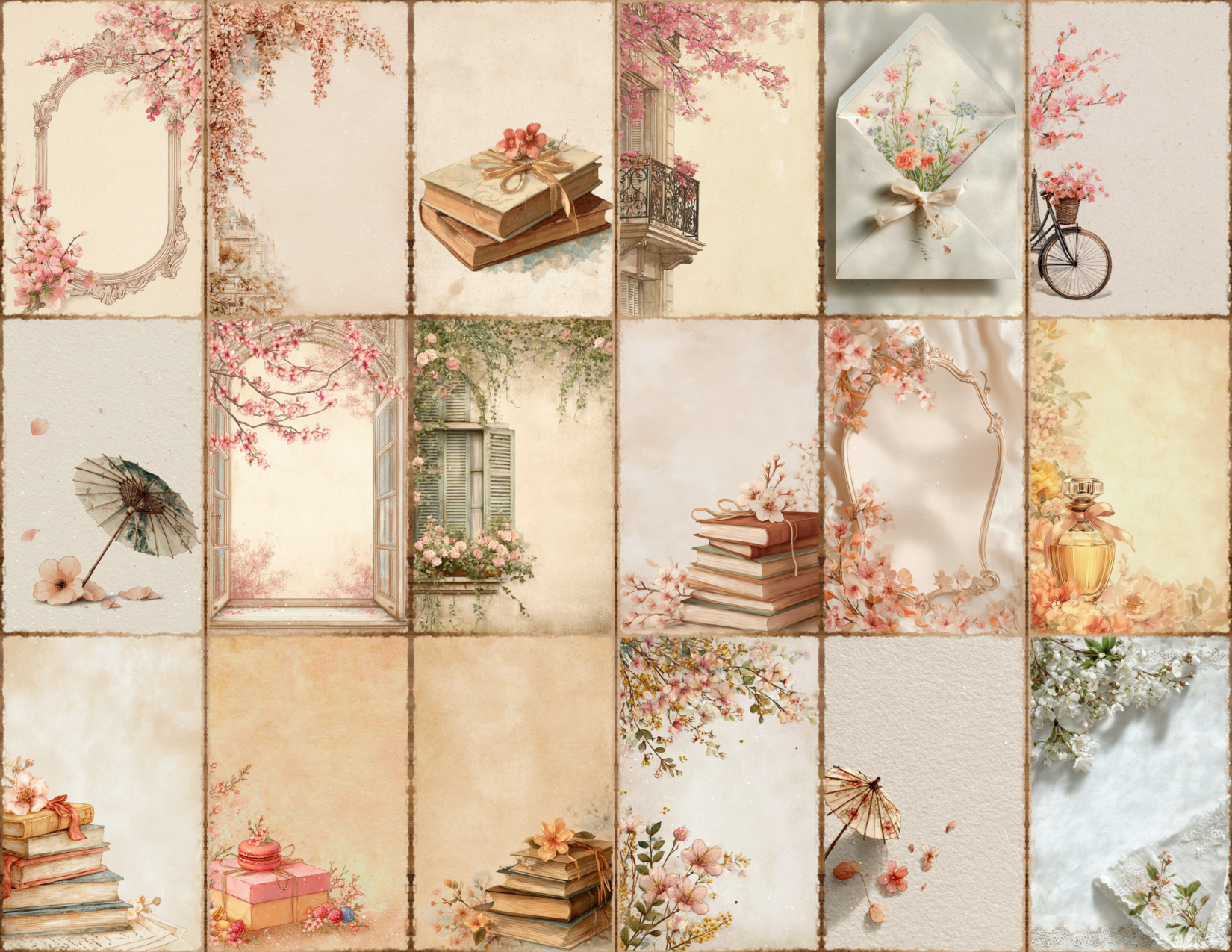 Parisian Spring Journal Pages